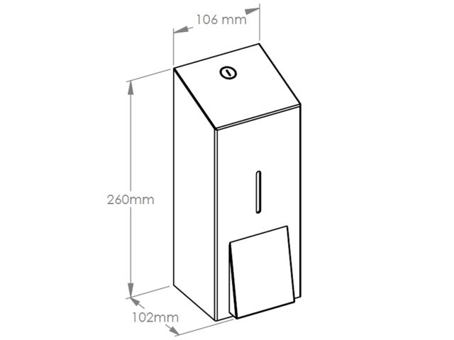 Dozownik mydła w płynie MERIDA STELLA Anti-FingerPrint MAXI, pojemność zbiornika 800 ml, stal matowa z powłoką AFP Dozownik mydła w płynie MERIDA STELLA Anti-FingerPrint MAXI, pojemność zbiornika 800 ml, stal matowa z powłoką AFP